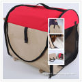 18"Soft-Sided Pet Carrier Crate Folding Portable with Mat in Red